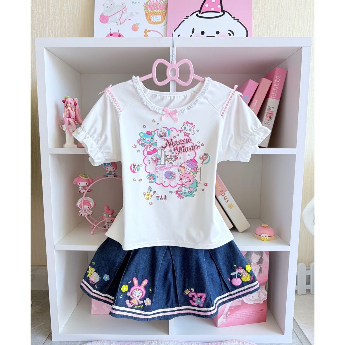 Embroidery Uniforms - Japanese Sweet Skirt Sets Summer New