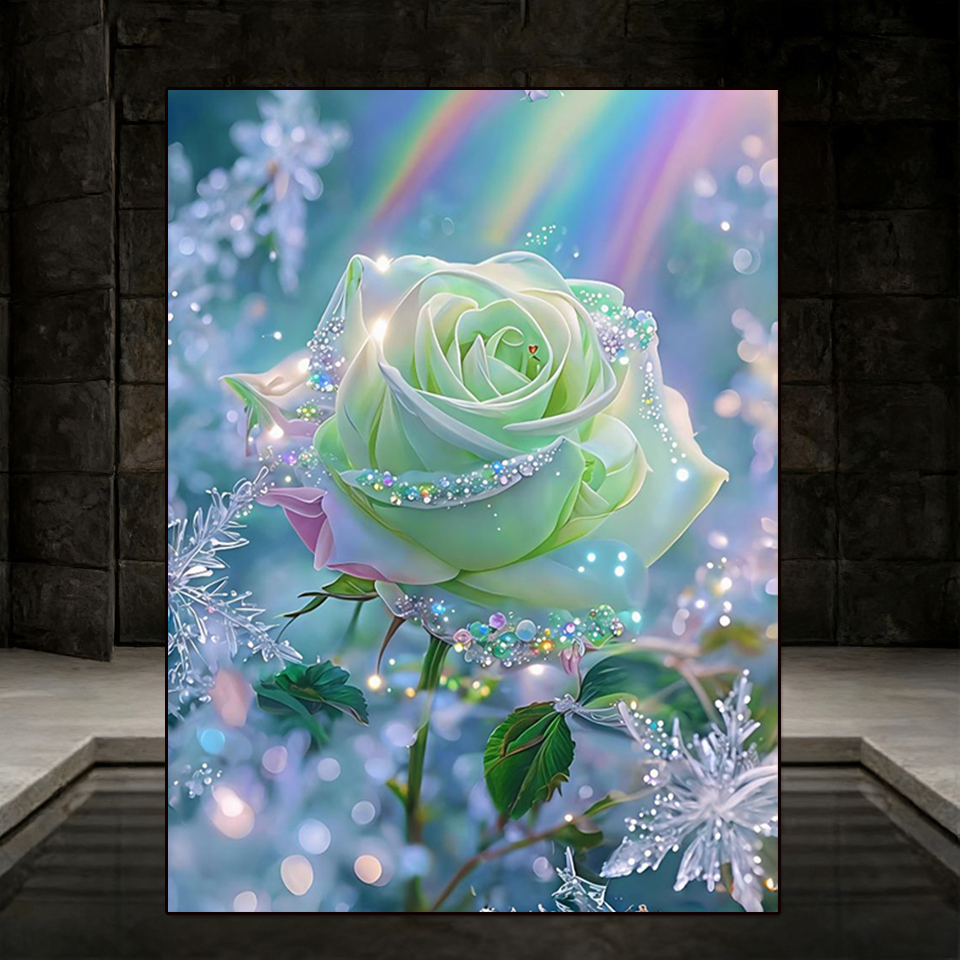 Embroidery Rose Stitch - DIY Diamond Painting Art New 2026