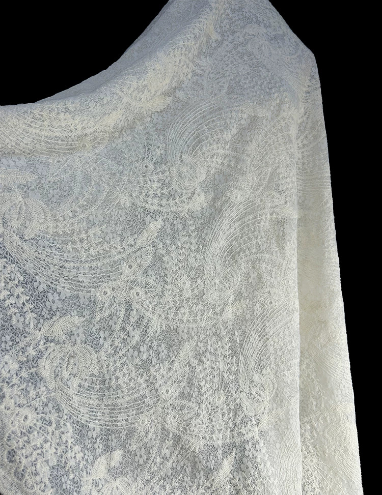 Embroidery Free Pattern - 1yard Phoenix Tail Pattern Embroidery fabrics