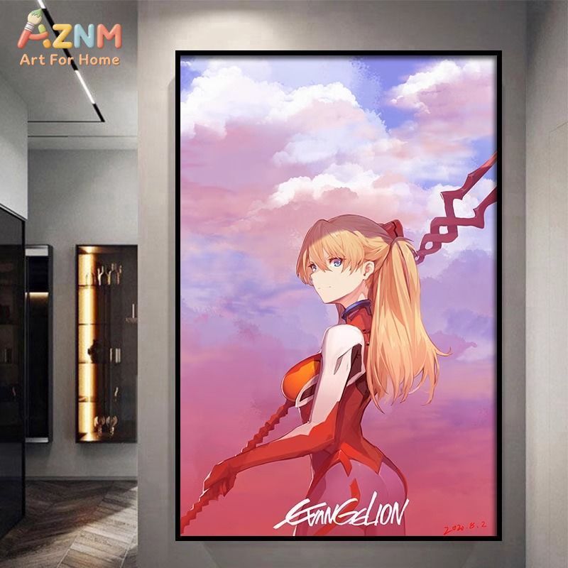 Embroidery Wall Art - AZNM Neon Genesis Evangelion Asuka Langley