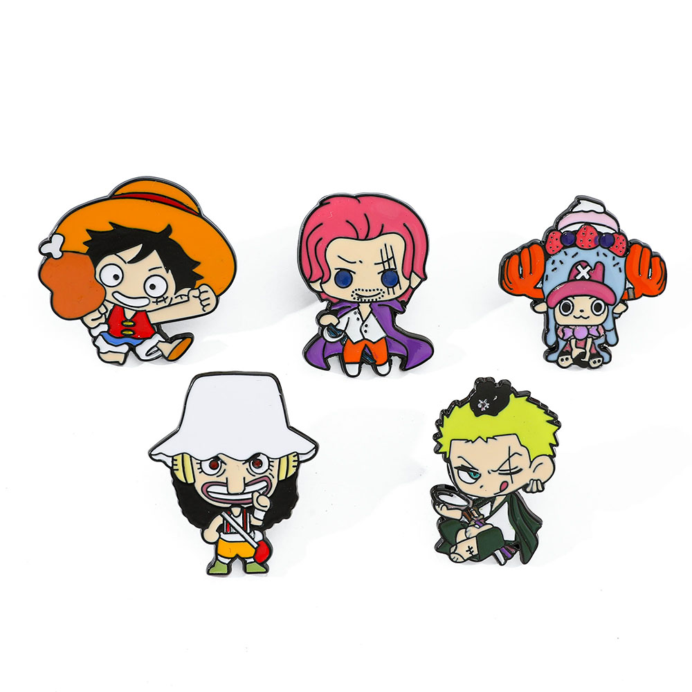 Embroidery Wallpaper - 5 Pcs Creative anime Brooch Handsome