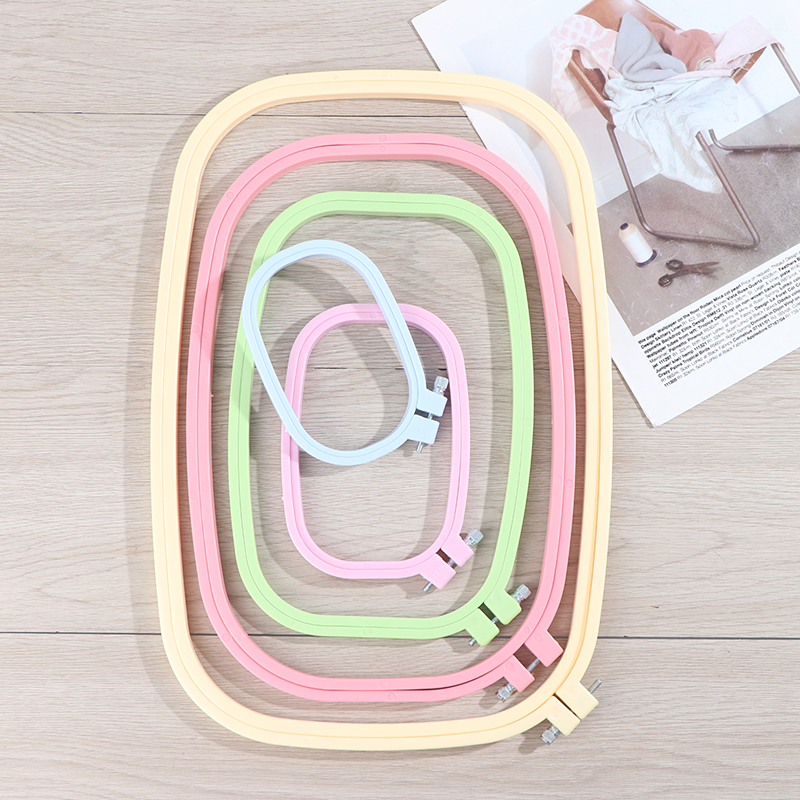 Embroidery Ring Sizes - 5 Size Plastic DIY Embroidery Hoops