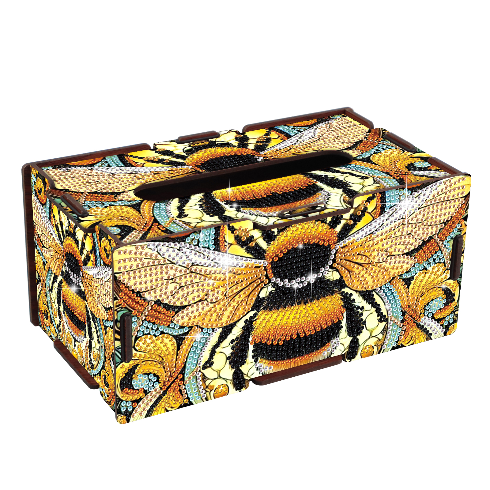 Embroidery Gift Ideas - Diamond Art Painting Tissue Box Kits,Yellow