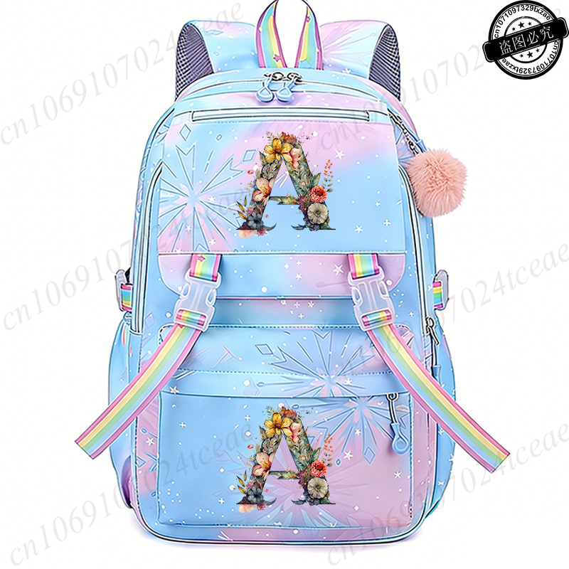 Embroidery Initials Designs - New Fashion College Students Backpack Trendy