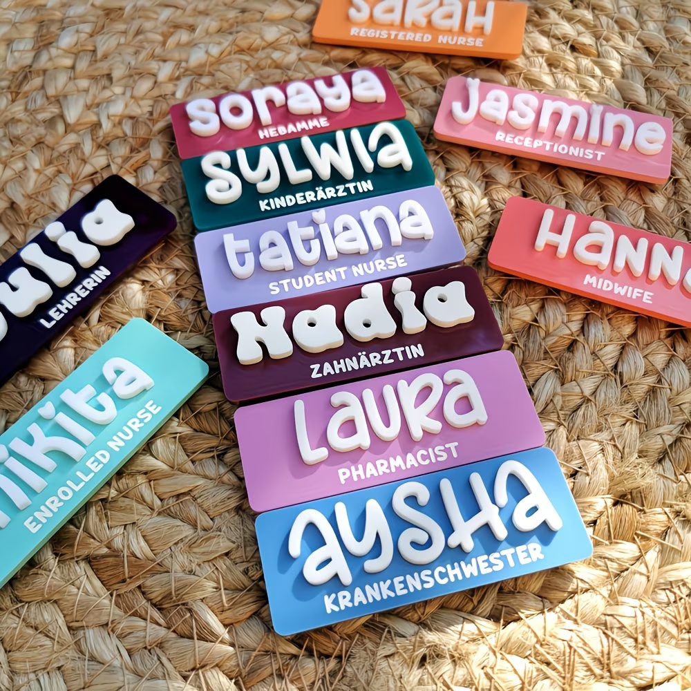 Personalized Name Brooch Badge – обзор и цена Embroidery Names