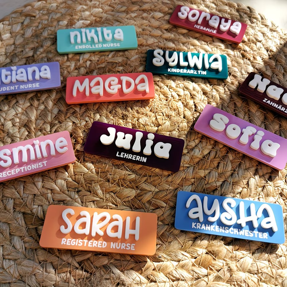 Personalized Name Brooch Badge – обзор и цена Embroidery Names