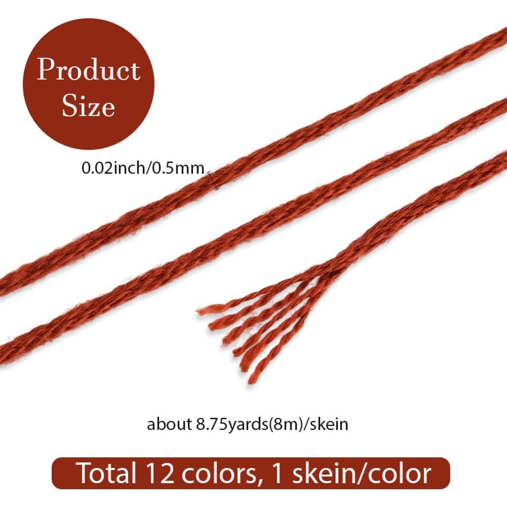 12 Skeins 6 Strands Hand Varie – обзор и цена Embroidery Bracelet