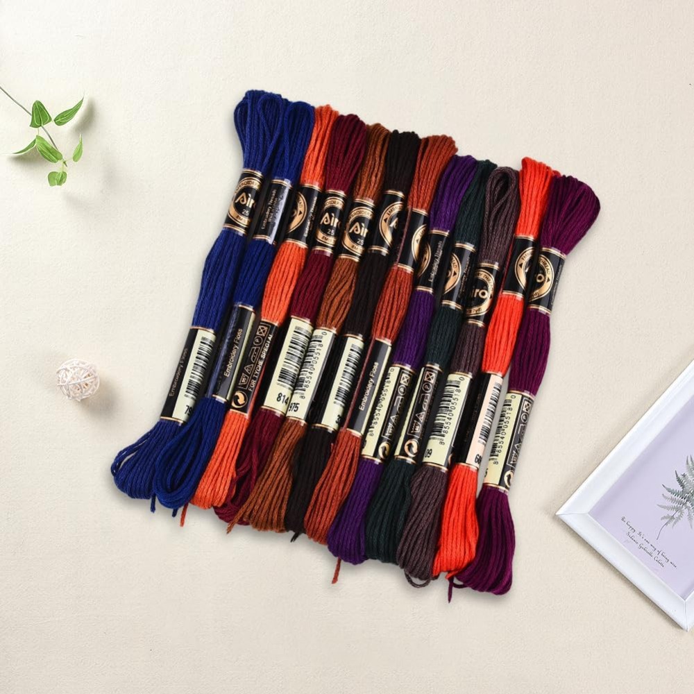 12 Skeins 6 Strands Hand Varie – обзор и цена Embroidery Bracelet