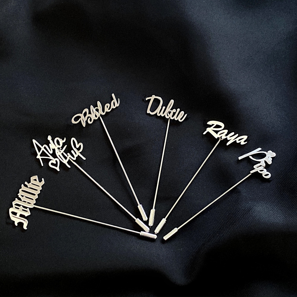 Personalized Men Lapel Pin Cus – обзор и цена Embroidery Names