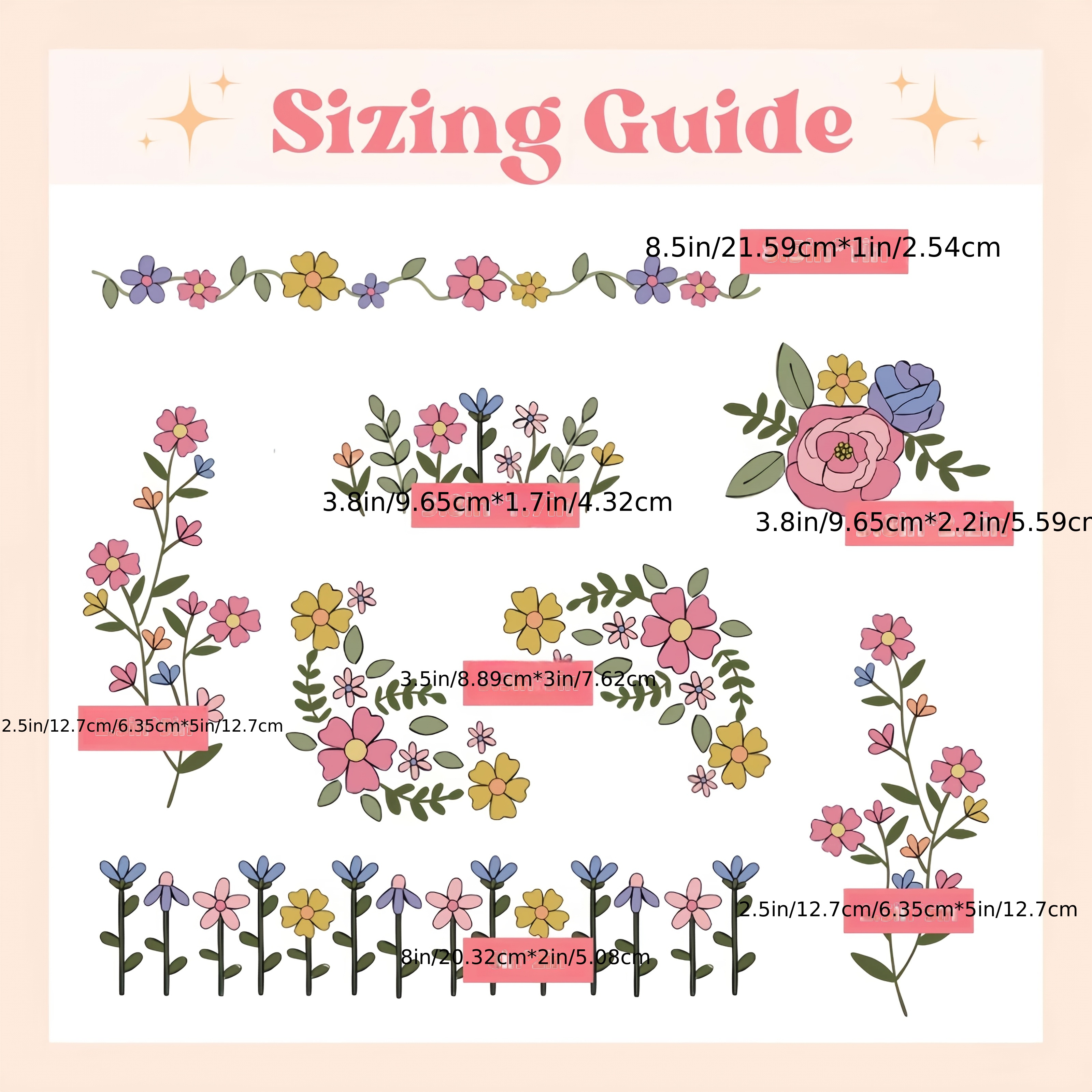 1 Set of 8pcs Colorful Graphic – обзор и цена Printed Embroidery Kit