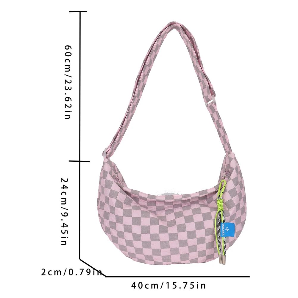 Plaid Women Messenger Bag Fash – обзор и цена Embroidery Keychain