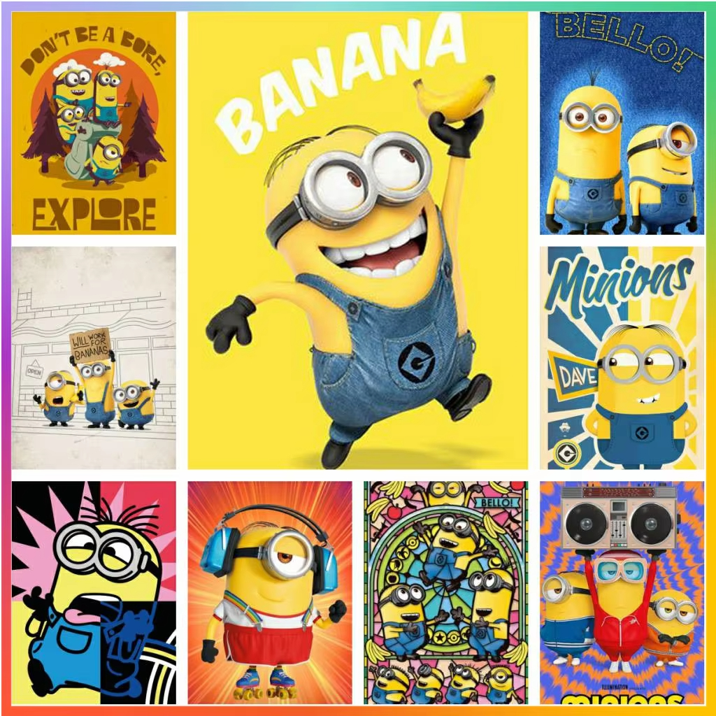 Cartoon Lovely Cute-M-Minions  – обзор и цена Printed Embroidery Kit