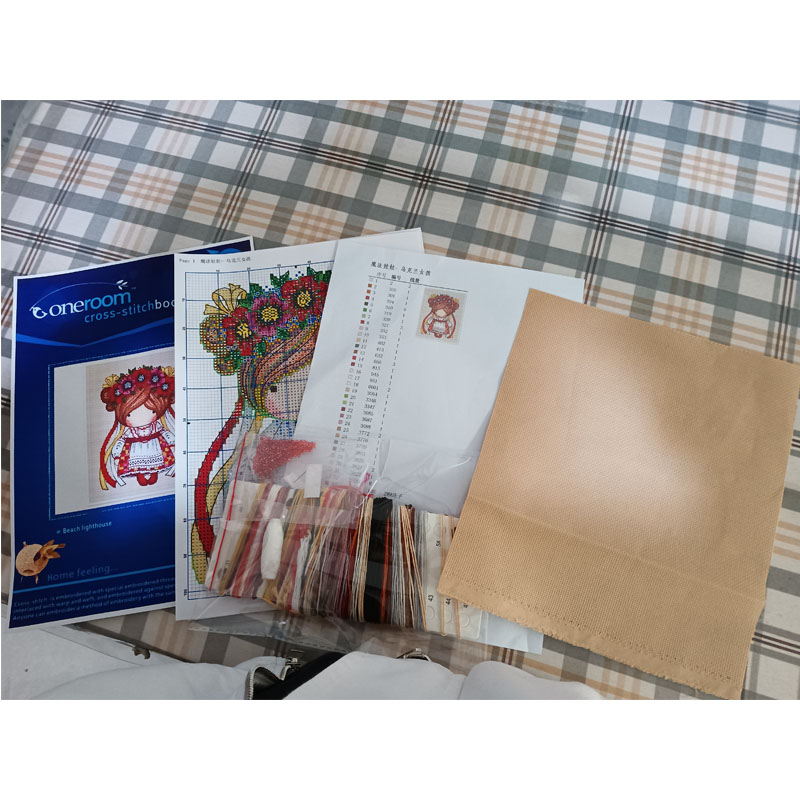 Cross Stitch Canvas Kit, DIY E – обзор и цена Embroidery Rose Stitch