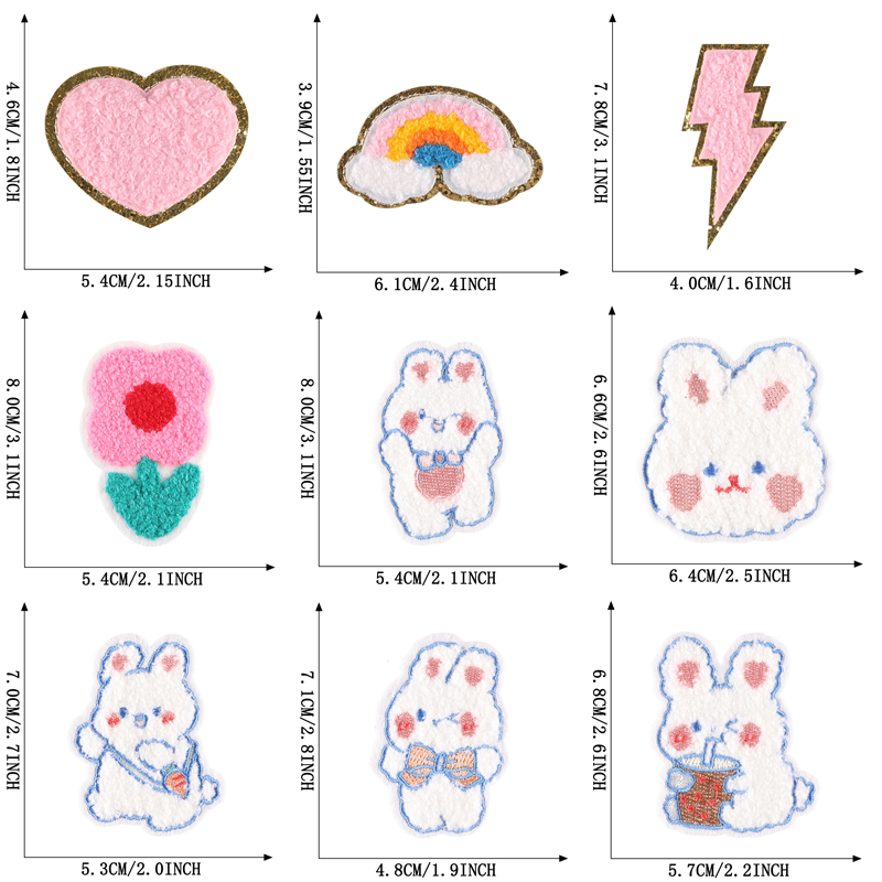 10pcs Iron On Patches Lot Chen – обзор и цена Embroidery Design 3D
