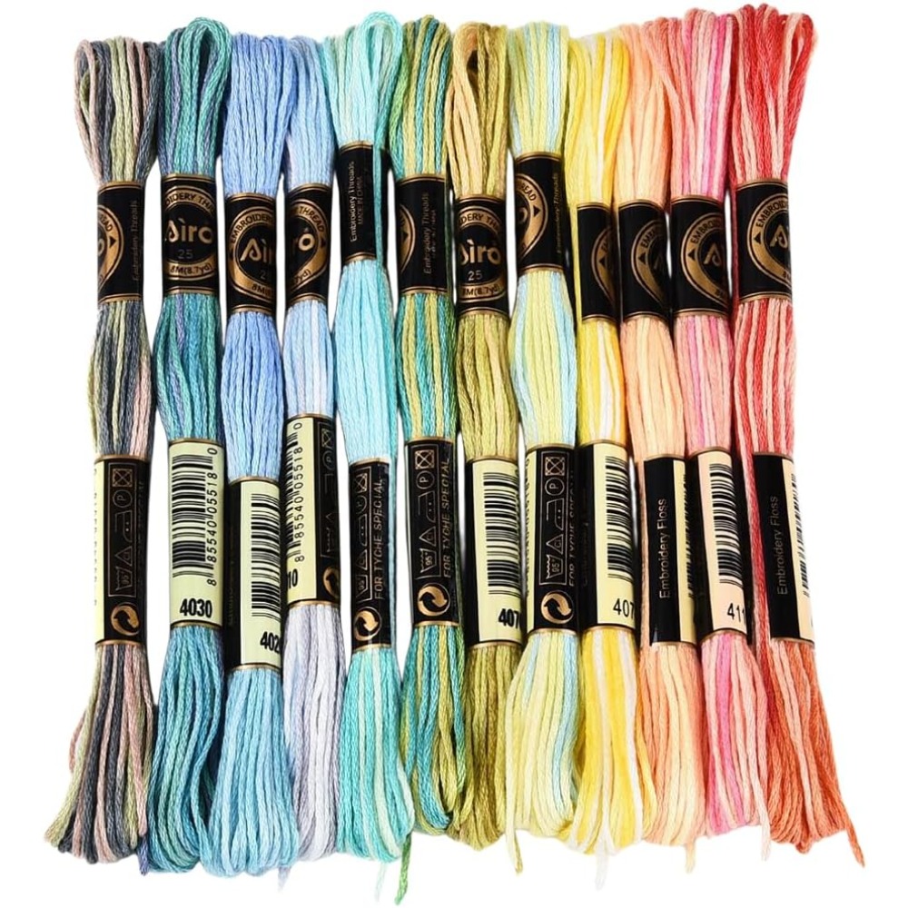 12 Skeins 105 Yards 6 Ply Vari – обзор и цена Embroidery Bracelet