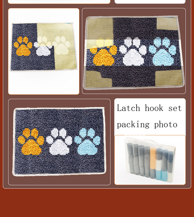 115-80CM Latch hook kit with p – обзор и цена Printed Embroidery Kit