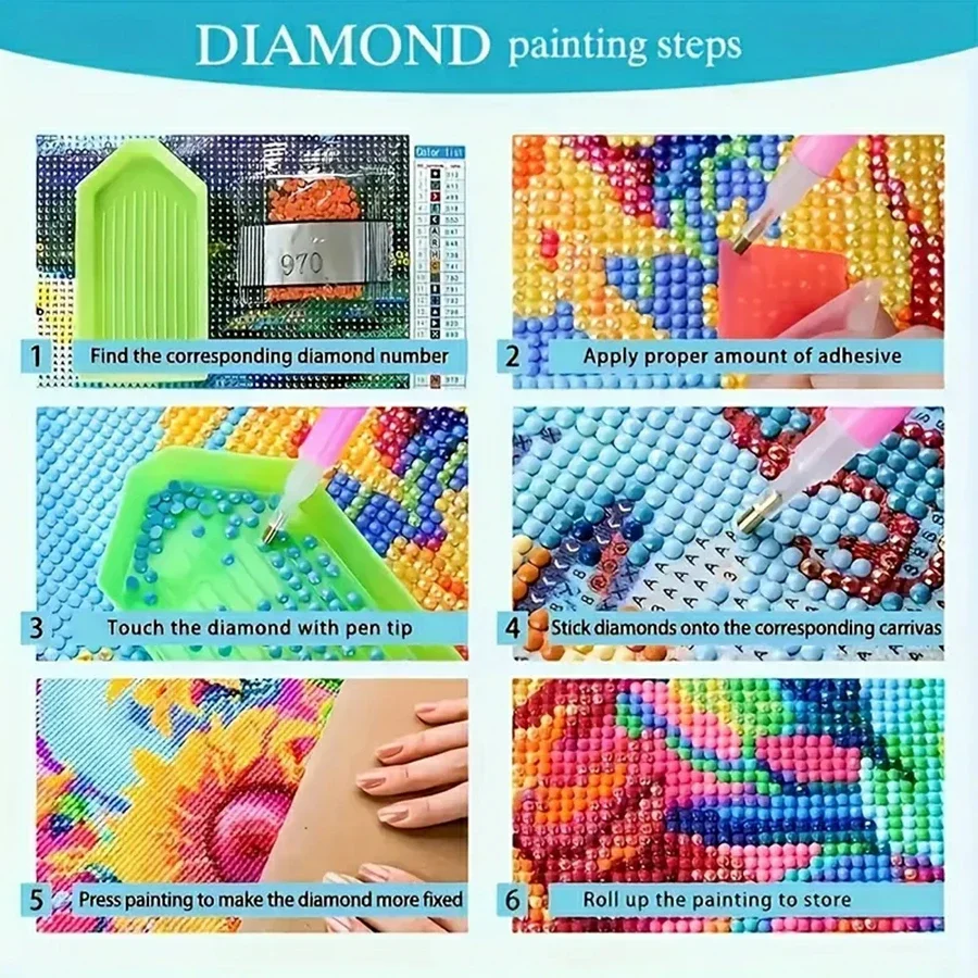 Cartoon Happy Old Couple 5D Fu – обзор и цена Embroidery Kit Set