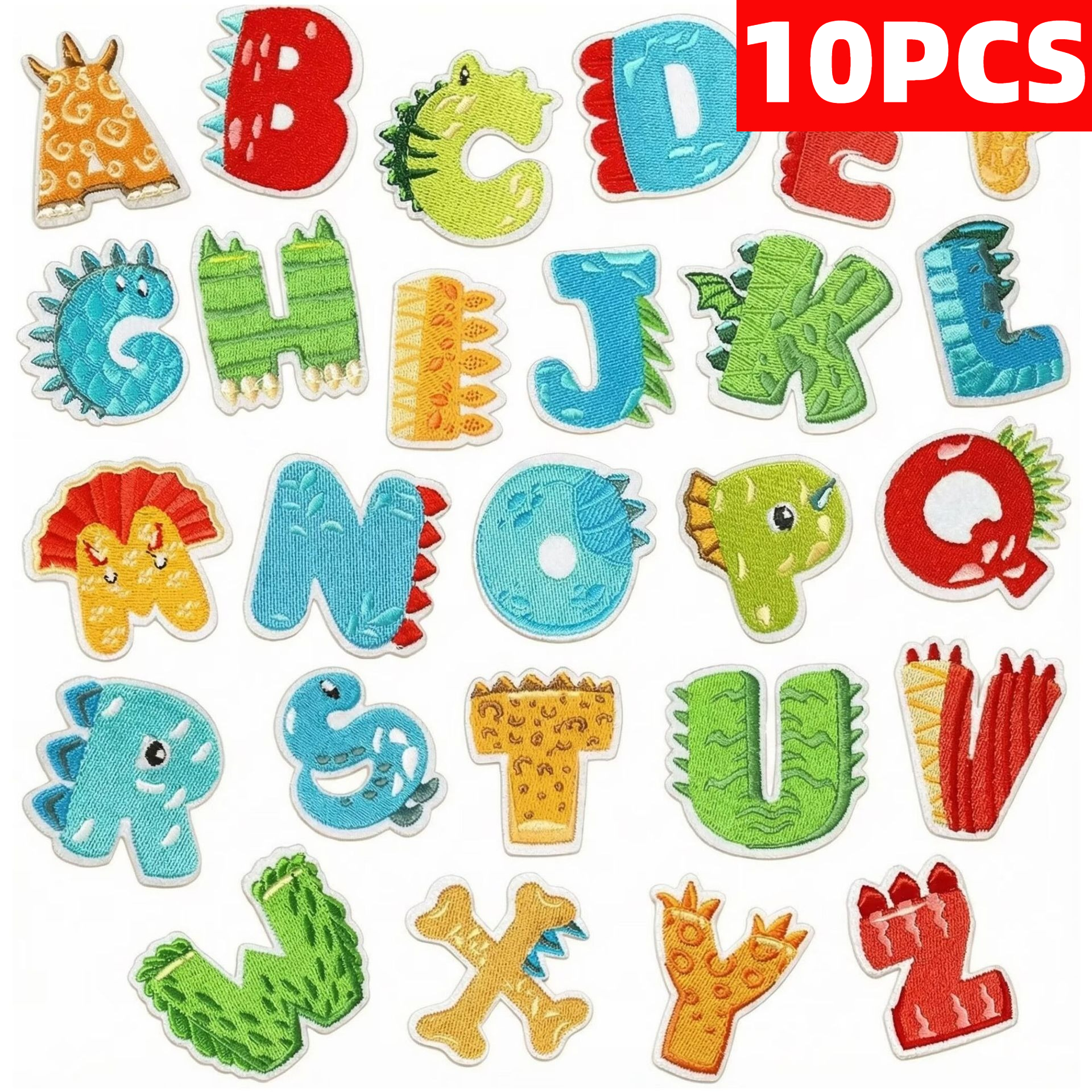 10PCS Wholesale Colorful Engli – обзор и цена Embroidery Alphabet Designs