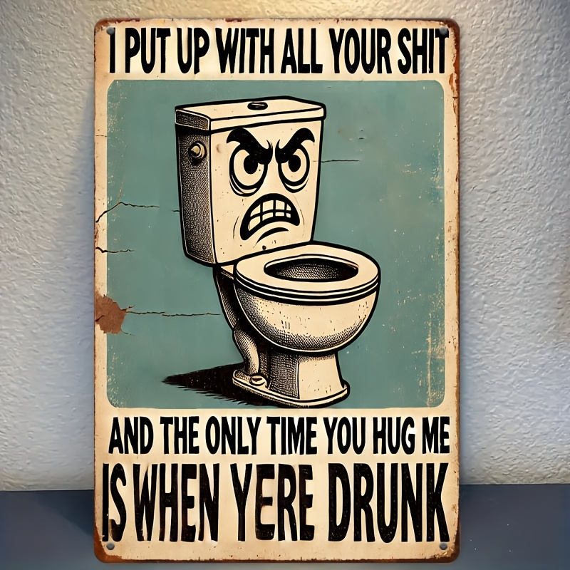 Humorous Bathroom Decor Sign,  – обзор и цена Embroidery Wall Art