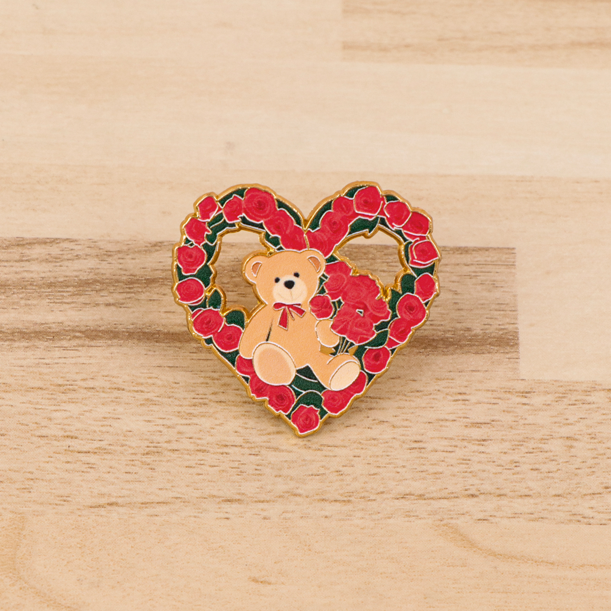 Fox Rose Bear Enamel Pins Anim – обзор и цена Embroidery Wallpaper