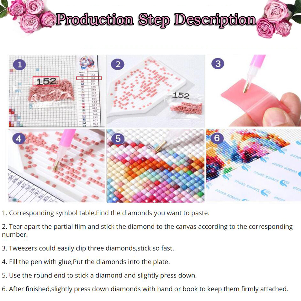 Triptych Diamond Art Mosaic Sp – обзор и цена Embroidery Rose Stitch