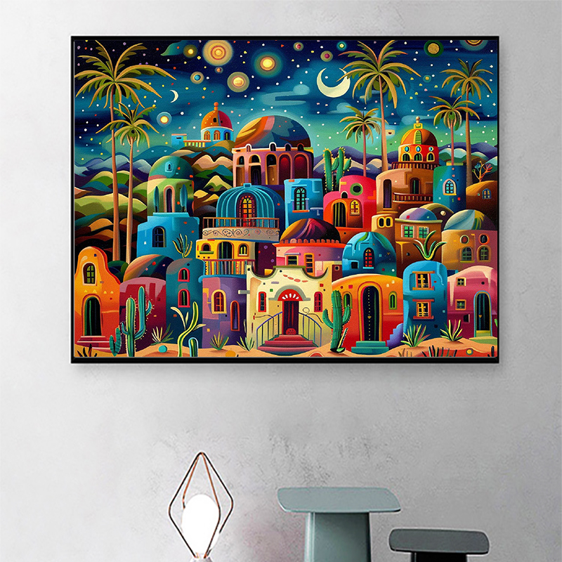 Frameless,Night View 5D Diamon – обзор и цена Embroidery Wall Art