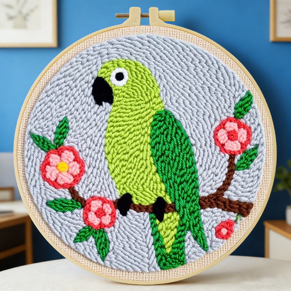 20X20CM/7.87inch Animal - Bird – обзор и цена Printed Embroidery Kit