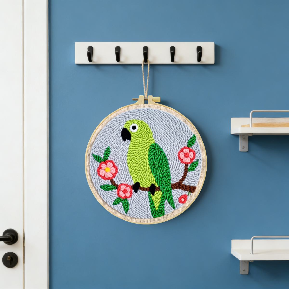 20X20CM/7.87inch Animal - Bird – обзор и цена Printed Embroidery Kit