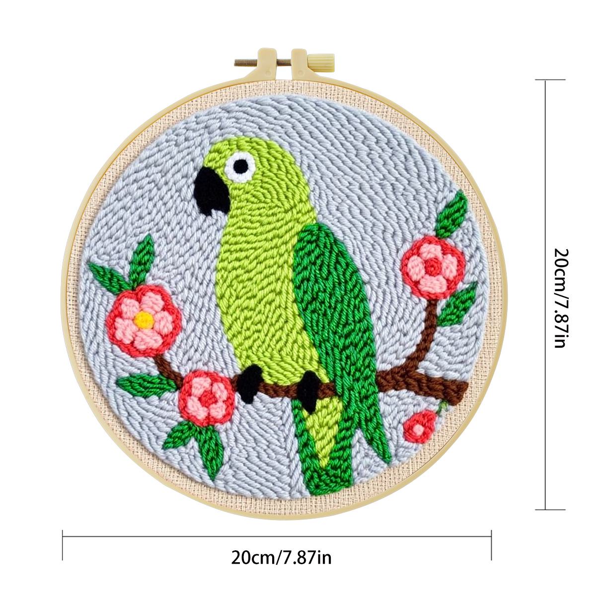 20X20CM/7.87inch Animal - Bird – обзор и цена Printed Embroidery Kit