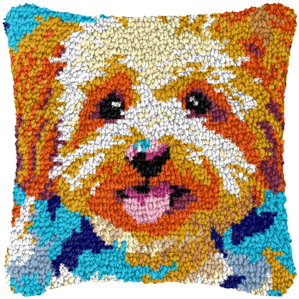 Cute Dog Embroidery Latch Hook – обзор и цена Printed Embroidery Kit