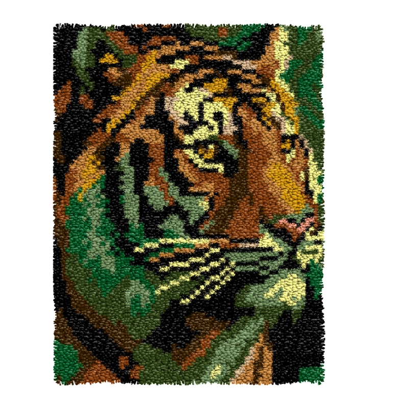 landscape Animal Latch Hook Pi – обзор и цена Printed Embroidery Kit