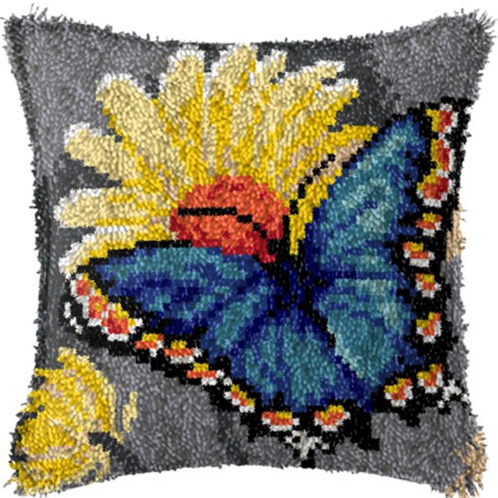 Smyrna Flower Latch Hook Kit M – обзор и цена Printed Embroidery Kit