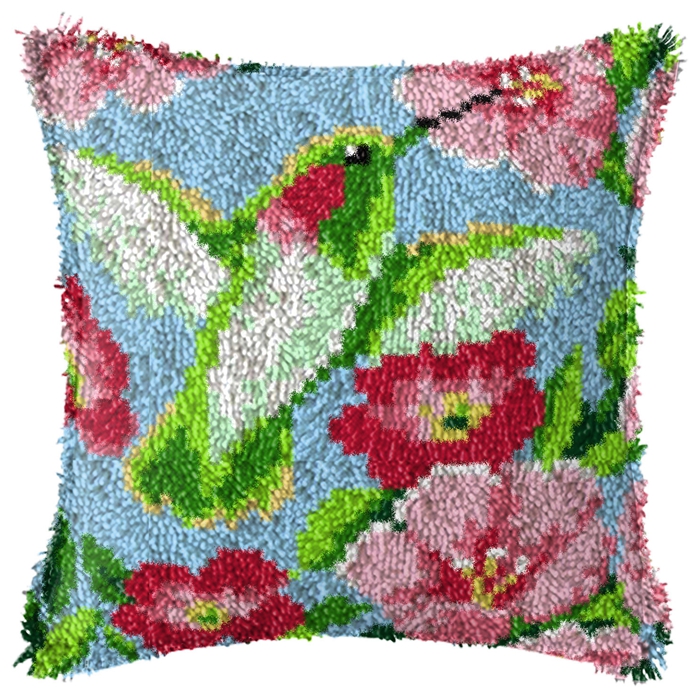 Smyrna Flower Latch Hook Kit M – обзор и цена Printed Embroidery Kit