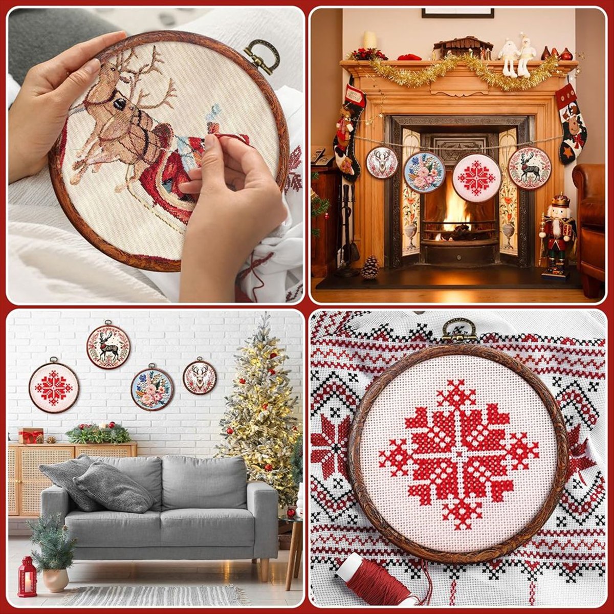 6 Size Imitated Wood Round Emb – обзор и цена Embroidery Ring Sizes