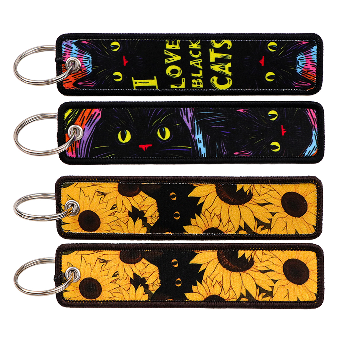 Cute Black Cat Embroidery Key  – обзор и цена Embroidery Ring Sizes