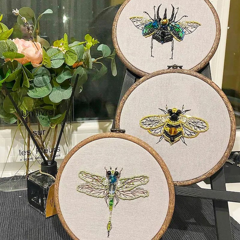 Insect Bead Embroidery DIY Cra – обзор и цена Embroidery Workshop