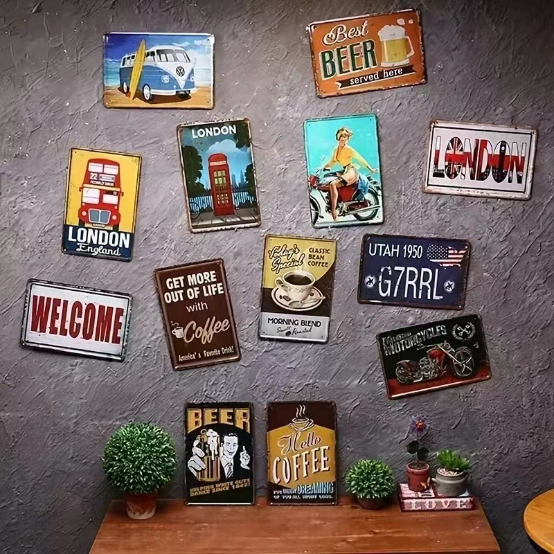 Vintage Bar Metal Signs Bathro – обзор и цена Embroidery Wall Art