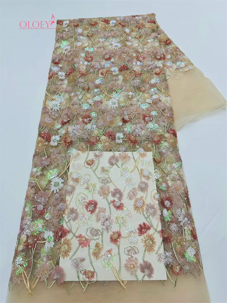 OLOEY  Hot Sale French Sequins – обзор и цена Embroidery Design 3D