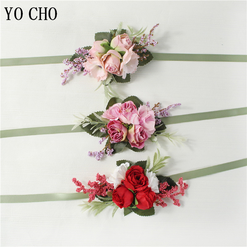 YO CHO Boutonniere Wedding Men – обзор и цена Embroidery Bracelet