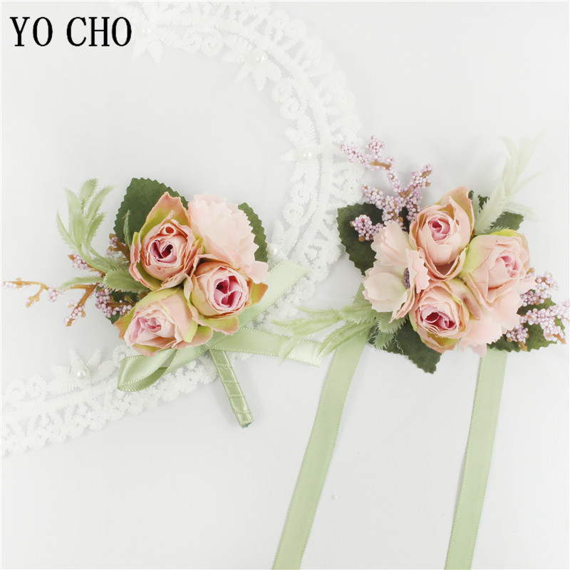 YO CHO Boutonniere Wedding Men – обзор и цена Embroidery Bracelet
