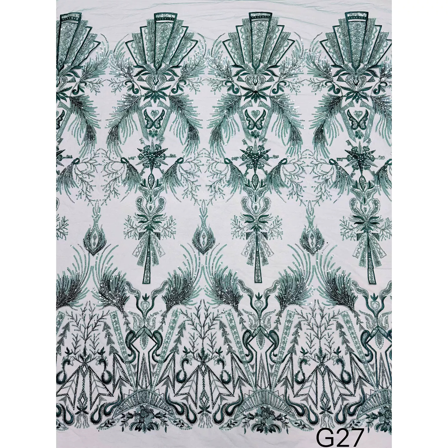 1yard soft Lace fabric Geometr – обзор и цена Embroidery Free Pattern