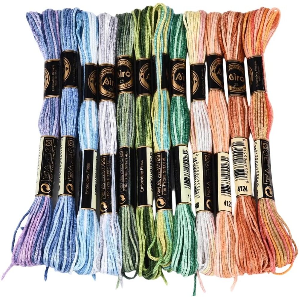 12 Skeins 105 Yards Cross Stit – обзор и цена Embroidery Bracelet