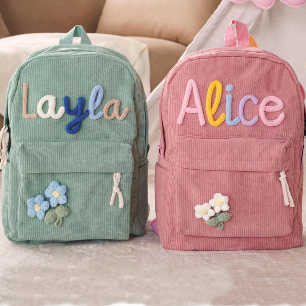 Unisex Personalized Corduroy B – обзор и цена Embroidery Initials Designs