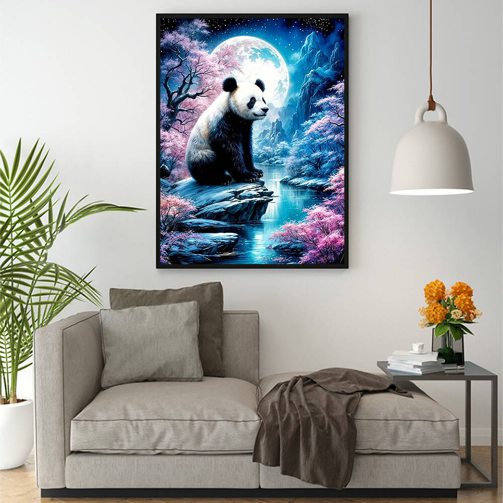 1PC frameless   Panda Diamond  – обзор и цена Embroidery Wall Art