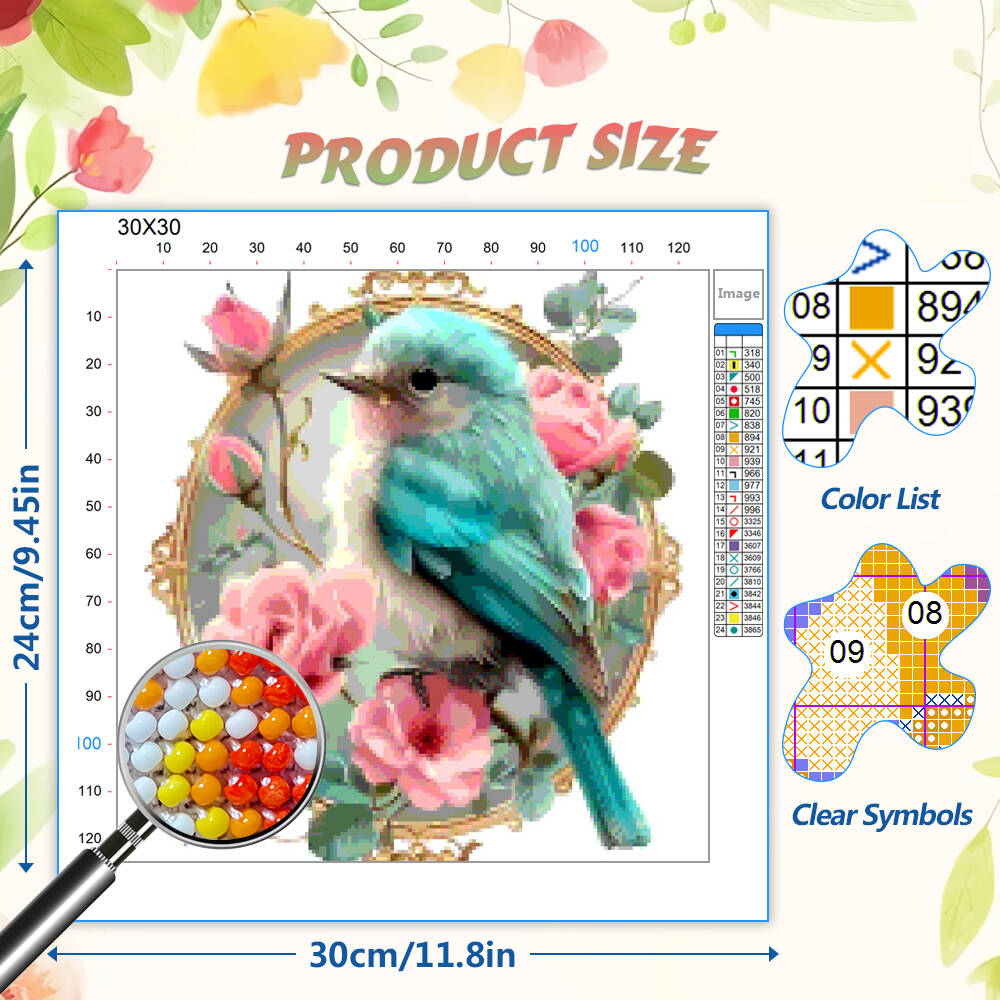 DIY Beads Embroidery Kit Hummi – обзор и цена Printed Embroidery Kit