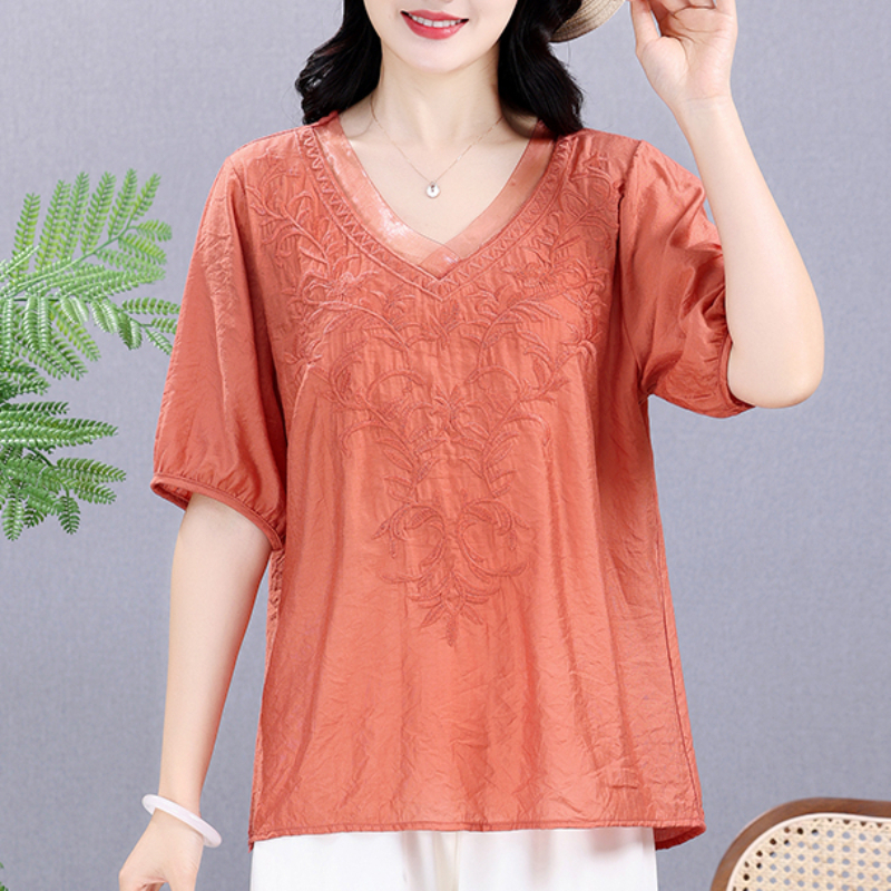 Summer Elastic Tee Shirt Solid – обзор и цена Embroidery Uniforms