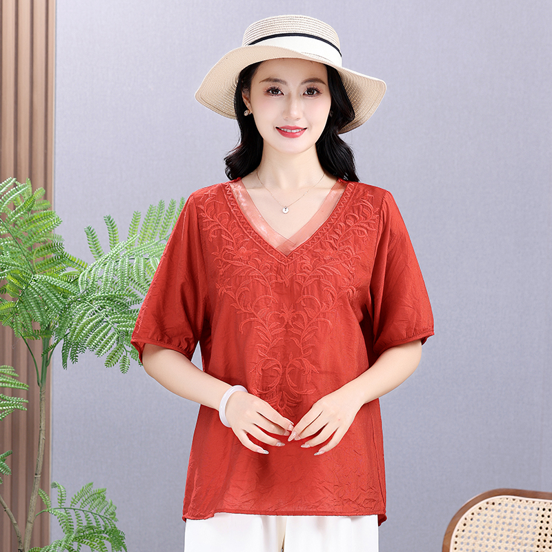 Summer Elastic Tee Shirt Solid – обзор и цена Embroidery Uniforms