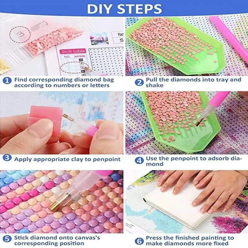 DIY Diamond Painting Colorful  – обзор и цена Embroidery Free Pattern