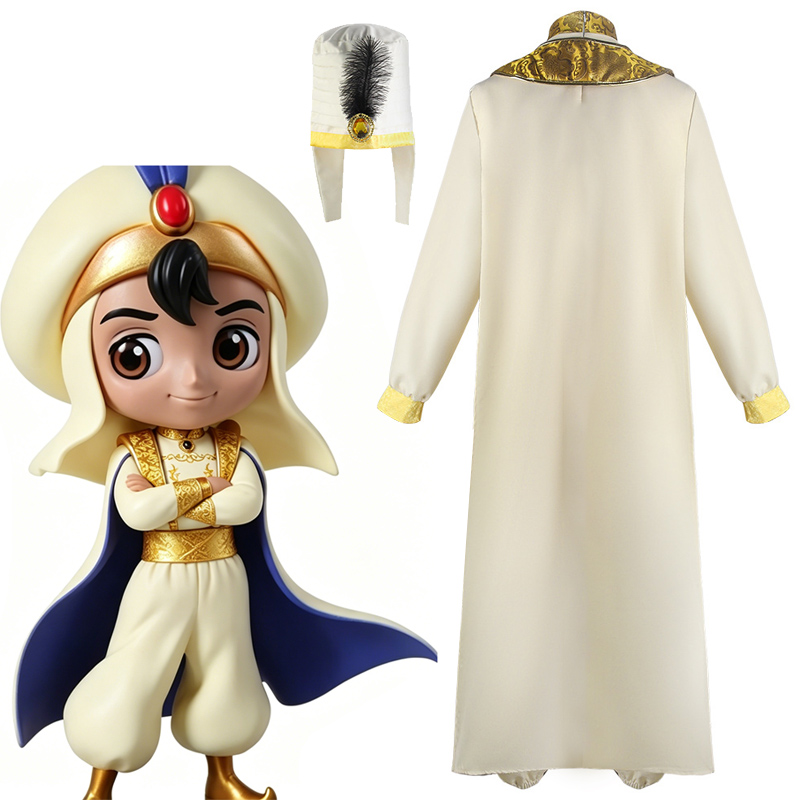 Adult Aladdin Cosplay Costume  – обзор и цена Embroidery Gold