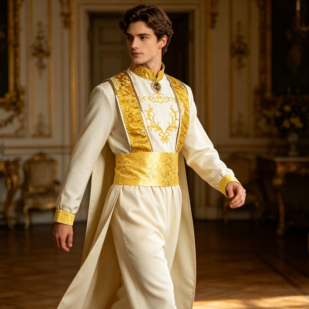 Adult Aladdin Cosplay Costume  – обзор и цена Embroidery Gold